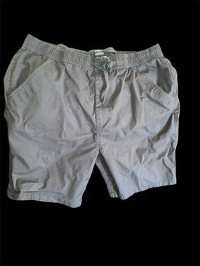 Prana Men's Gray Elastic Waist Athletic Shorts Size XL